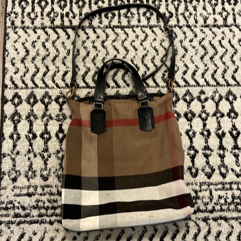 Tottenham check canvas Burberry cross-body bag